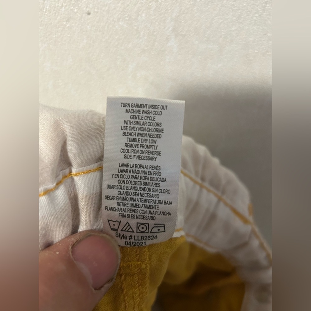 No Brand Girls | Boho Mustard Yellow Overalls with Floral Embroidery | Size 6 - Picture 5 of 6